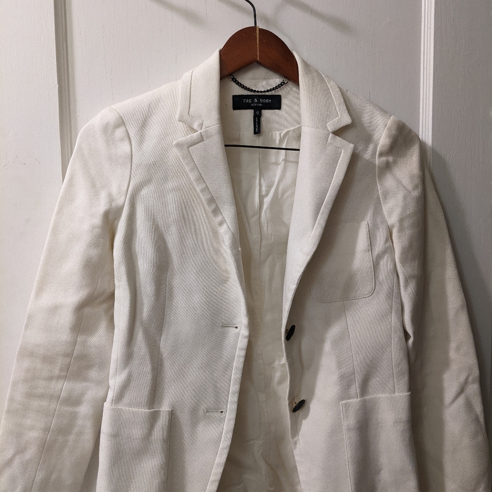 Rag&Bone White Blazer